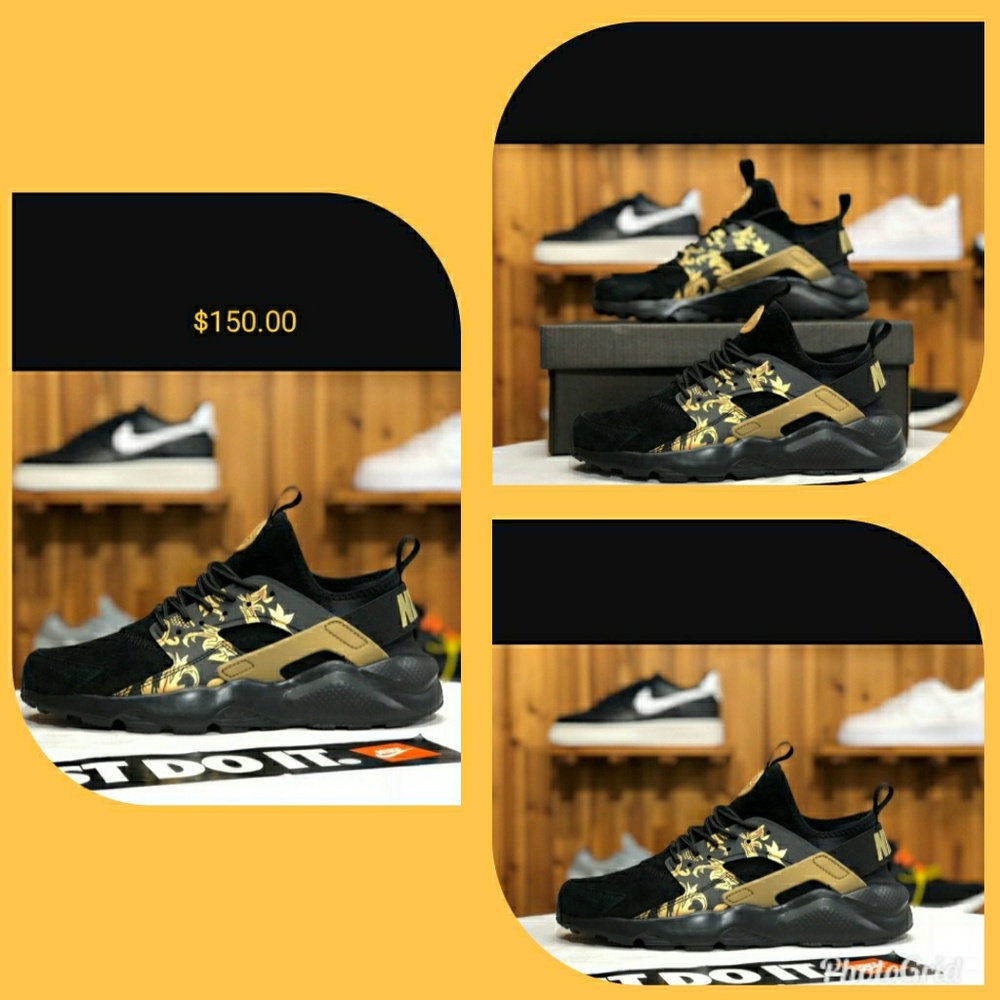 Black and Gold Nikes